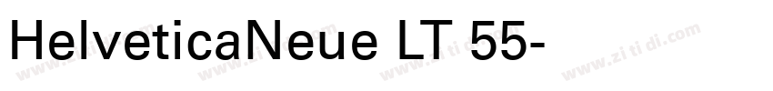HelveticaNeue LT 55字体转换